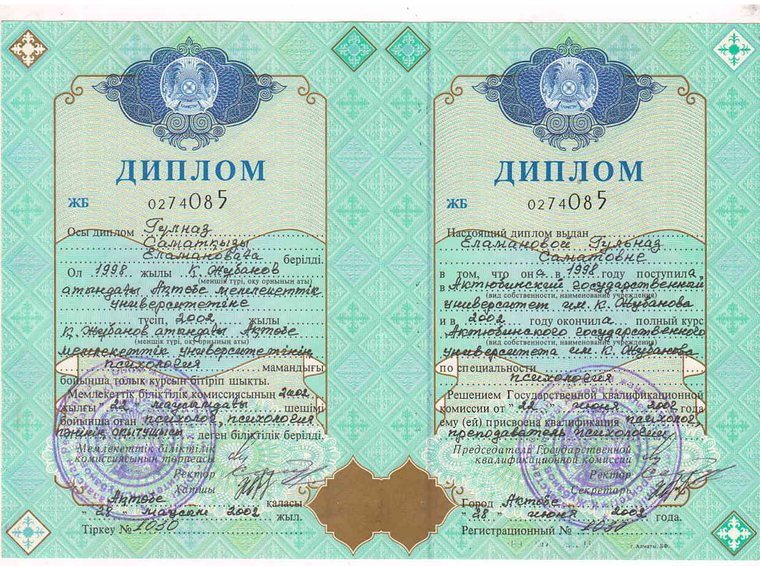 Диплом психолога