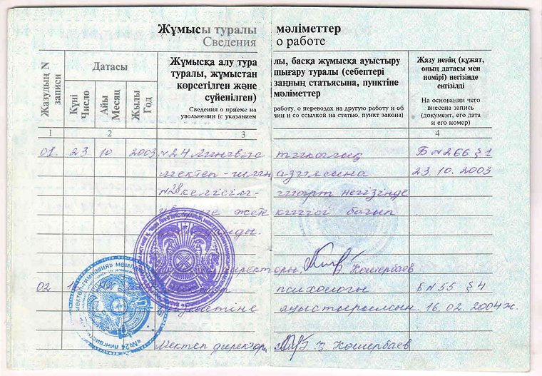 Сведения о работе