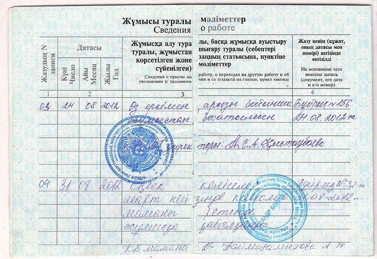 Сведения о работе