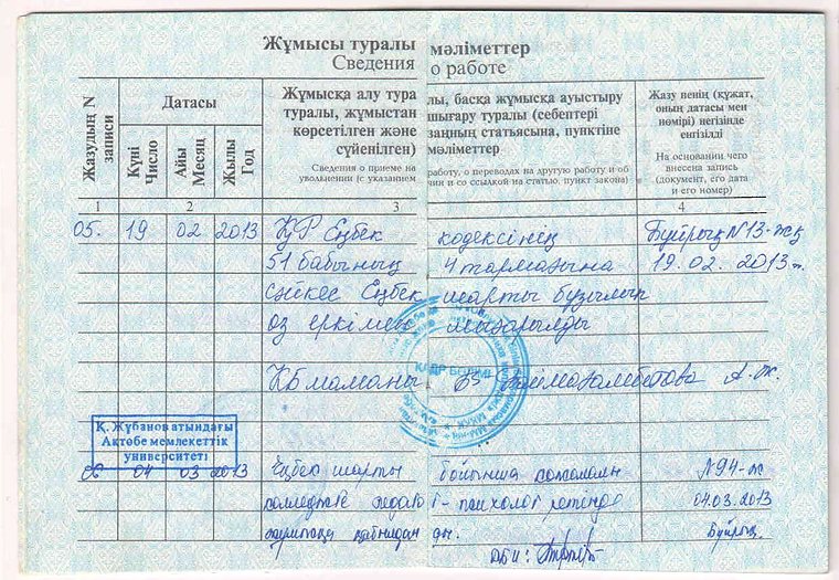 Сведения о работе