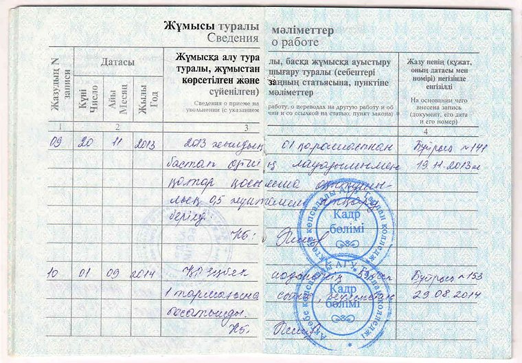 Сведения о работе